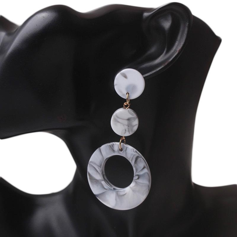 Новые Модные Акриловые Висячие Серьги для Женщин Длинные Преувеличенные Европейские Женские Серьги-Капельки Необычные Серьги brincos