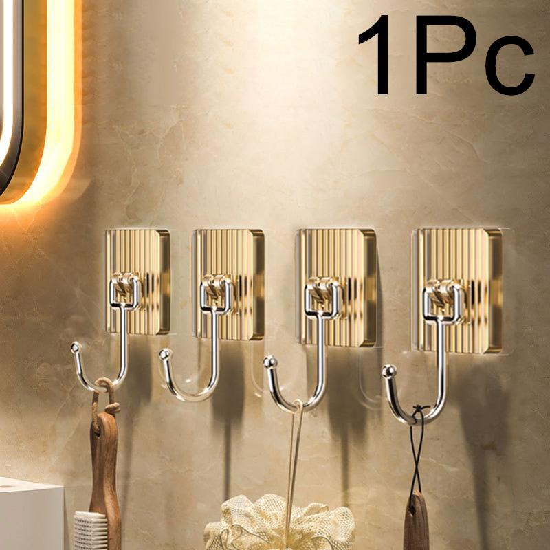 1 шт. Кухонные принадлежности, новый настенный крючок, роскошный держатель на липучке, съемный, без сверления, акриловая стойка для домашнего хранения