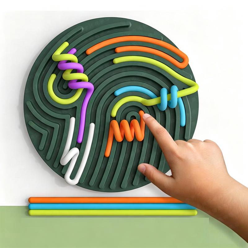 Sensory Activity Board Silicone Fidget Toy Calming Down Quiet Stress Anxiety Adhd Best Gifts For Kids Boys Girls