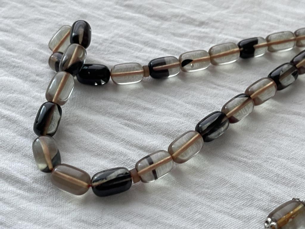 Молитвенные бусы из огненного янтаря 925 пробы Серебряные кисточки Розарий Teasbeh