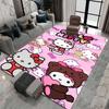 3DМультяшный персонаж Хелло Китти Нескользящий коврик для гостиной, подходит для спален, игровых комнат, диванов, домашнего декора, коврики для дверей.6
