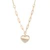 [Onoma] Onm Bijou Holic 92.5 Silver Gold-Plated Mother-of-Pearl Love Heart Necklace (16462799)