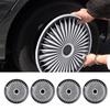 4 Pcs 17in Hub  Stylish Look Wear Proof ABS   Fit   R17 Wheel   Cover for Most Cars Truck SUV