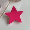 Pink Pentagonal Hair Claw Clip Sweet Cool Hair Crab Summer Headdress  Styling Tool