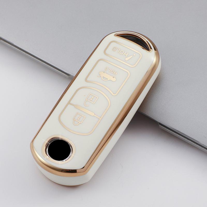 2/3/4 Buttons TPU Car Key Cover Key Case for Mazda 2 3 6 Axela Atenza CX-5 CX5 CX-3 CX-7 CX8 CX-9 2016 2017 2018 Auto Bag Keychain Accessories