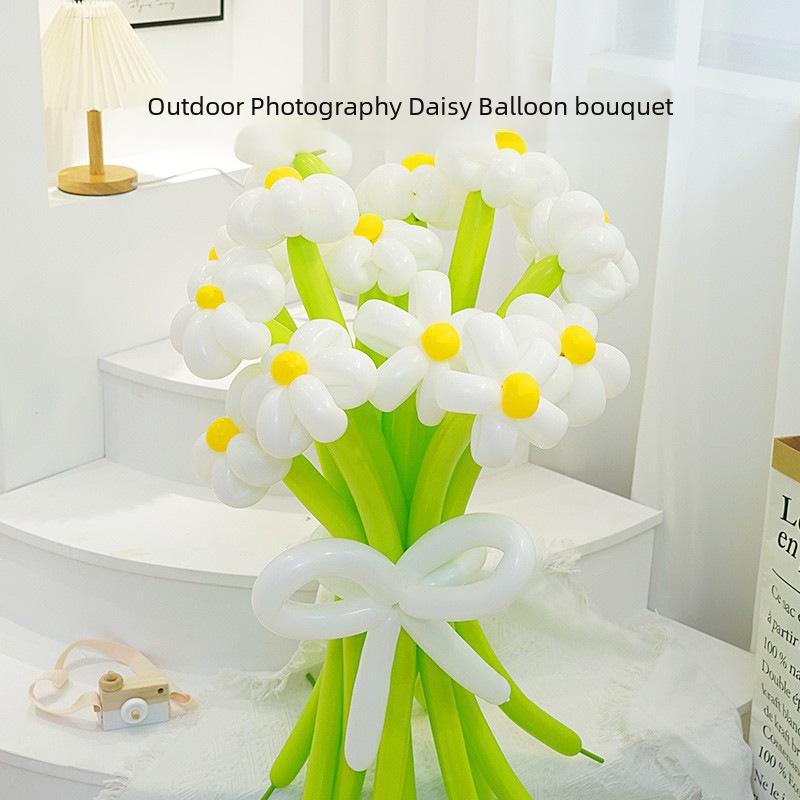 Internet Celebrity Daisy Birthday Balloon Bouquet and Picnic Decor Set