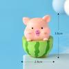 Cute Piggy Cartoon Animal Figurines Micro-landscape Succulents Decorative Hanging AccessoriesHandicrafts Desktop Car Ornaments