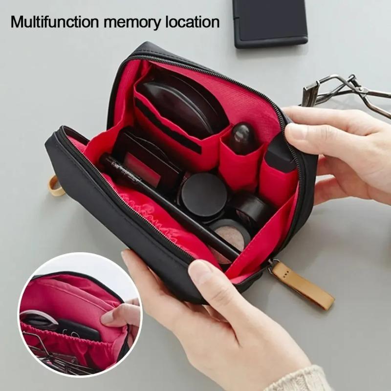 Ladies' Portable Mini Solid Color Makeup Bag Large Capacity Waterproof Storage Hand-held Bag