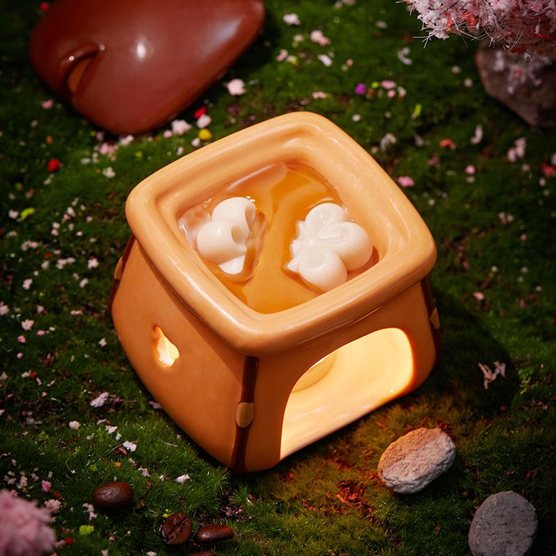Outdoor Camping Fragrance Melting Wax Furnace Aromatherapy Gift Box