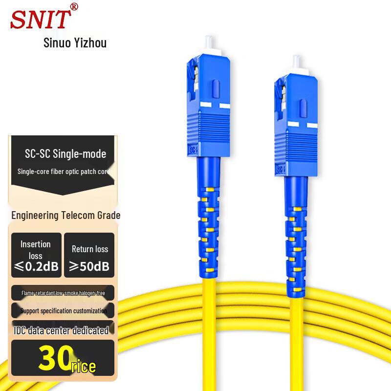 SNIT Telecom-Grade Fiber Optic Patch Cable