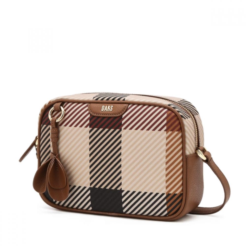 Daks Brown Big House Check Crossbody Bag Dcba2f681w2