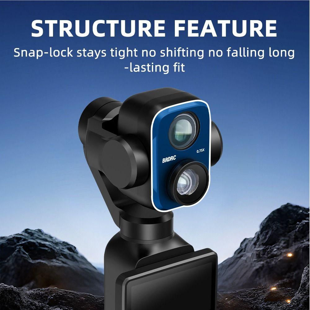 HD Wide Angle Filter Expansion Viewing Angle Lens for DJI Osmo Pocket 4P Gimbal Camera Accessories