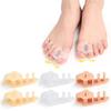 3 Pairs of Toe Separators for Hammer Toes, Gel Toe Straighteners for Pain Relief, Toe Spacers for Bent Toes and Bunion Correction