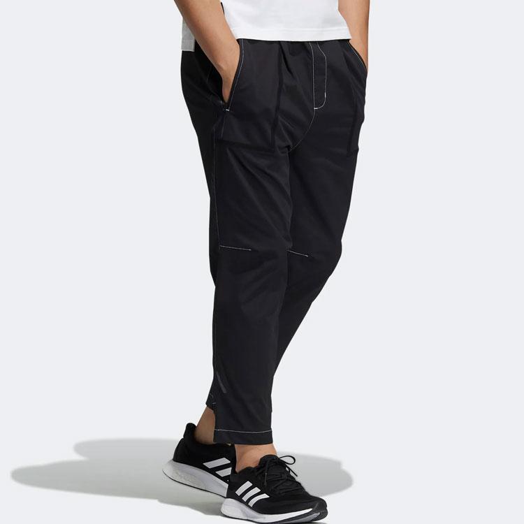 adidas Вязаные джоггеры с логотипом сбоку, мужские брюки, черные HE5141