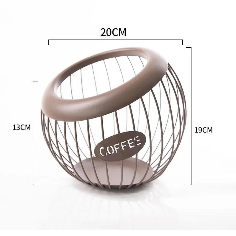Держатель для кофейных капсул Корзина для хранения кофейных капсул Корзина для хранения сухофруктов на столешнице Кофейник для капсул эспрессо Кофейные аксессуары