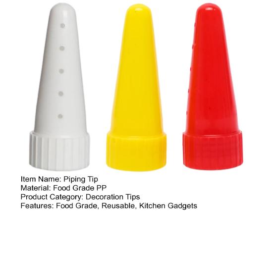 3 шт., диспенсер для заправки для салата, наконечник для труб, пищевой полипропилен, многоразовый соус для салата, сироп для варенья, кетчуп, насадка для бутылки, кухонные гаджеты