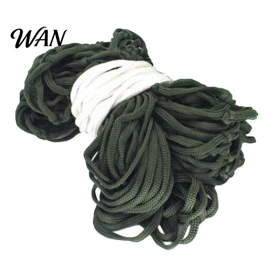 Portable Camping Hammock Outdoor with High-Tenacity Suspension Rope Mesh Lightweight Travel Swing Handwoven for Adults & Kids Compact