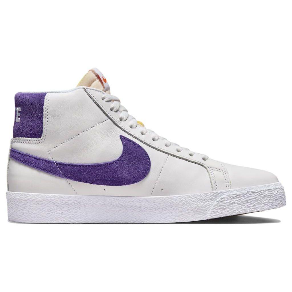 Nike Blazer Mid SB Court Purple Мужские кроссовки Белая резинка-Светло-Коричневый DZ4949-100