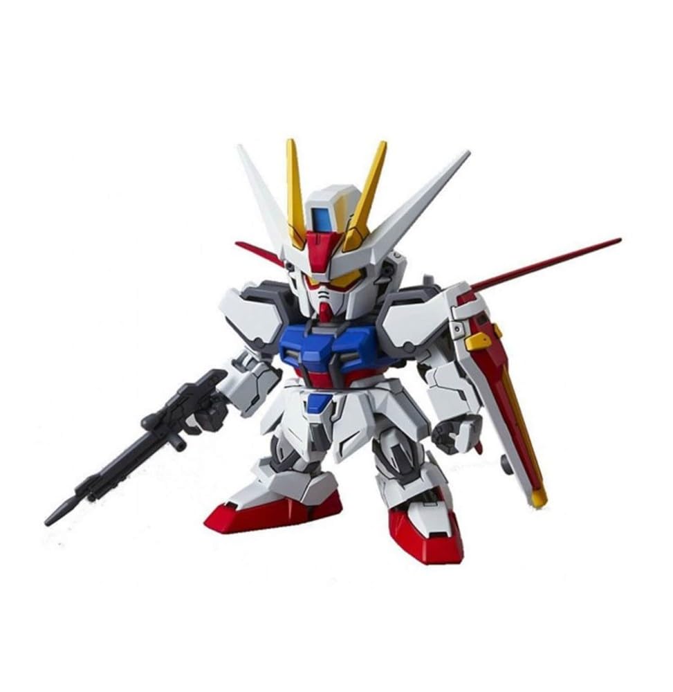 SD Gundam EX Standard Мобильный доспех Gundam SEED Aile Strike Gundam Пластиковая модель Набор для сборки Предварительно окрашенный