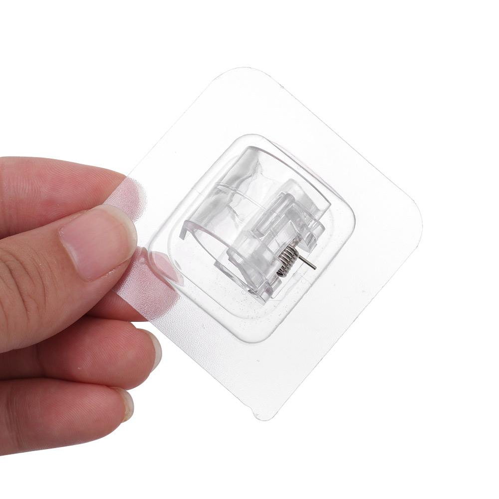 6 шт. Держатель для карниза без сверления, прозрачный настенный держатель для карниза, штора