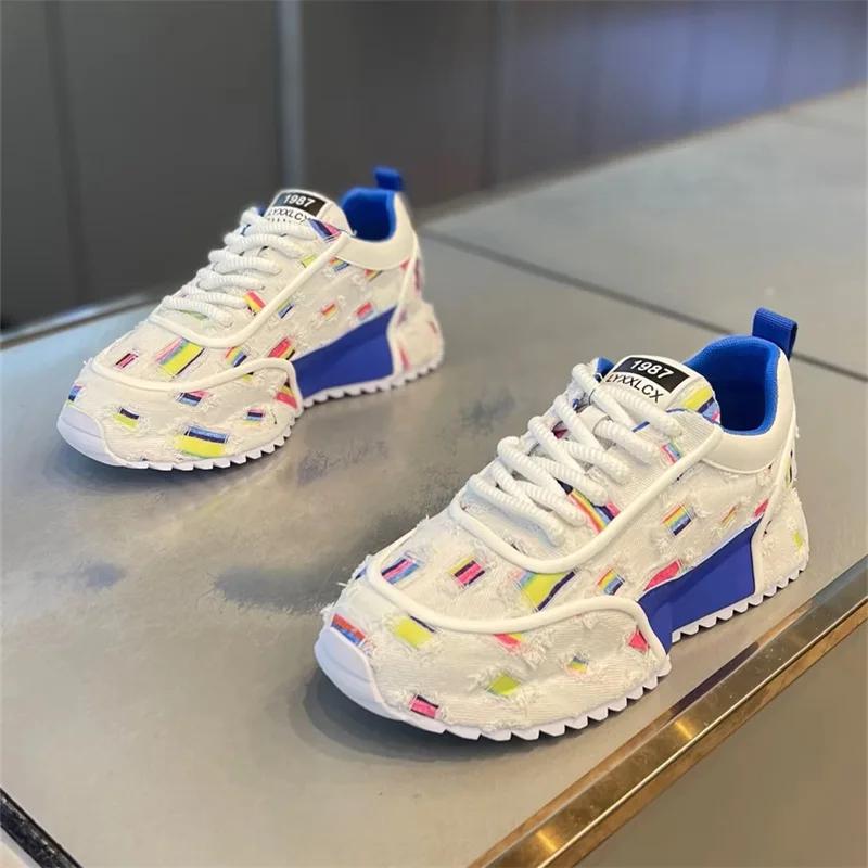 Оригинальные мужские кроссовки, дизайнерские кроссовки на платформе, дышащая повседневная обувь для мужчин, теннисные туфли, большой размер 46, Zapatillas Hombre