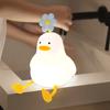 New Design LED Dimmable Flower Duck Night Lamp Lamp USB Rechargeable Silicone Cute Duck Night Light for Bedroom