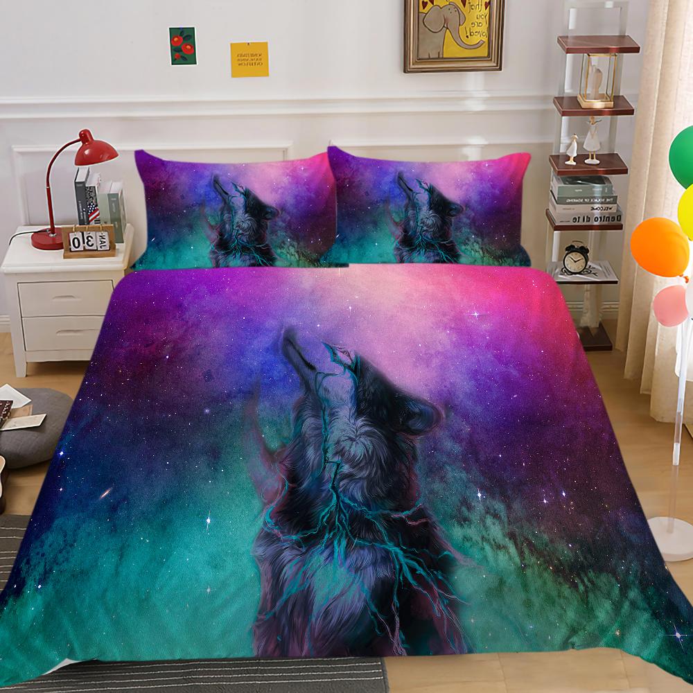 Комплект пододеяльников со звездными животными, домашние покрывала, постельные принадлежности королевского размера, роскошный пододеяльник с наволочкой, романтические комплекты постельного белья