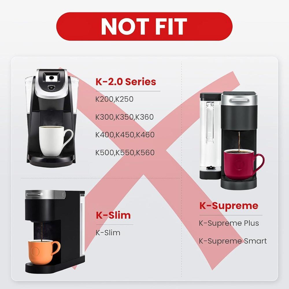 Многоразовый фильтр K-Cup из нержавеющей стали - Совместим с кофеварками Keurig 1.0 и Ninja, Экологичный для домашнего/офисного ежедневного использования YJKJ-Ninja01