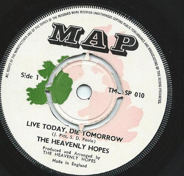 7inch Record HEAVENLY HOPES - Live Today, Die Tomorrow / I Want T TMCSP010 Map UK Reggae, Ska & Dub Used