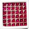 20 PCS Natural Red Ruby Loose Gemstone   Ring Size 5x5 mm Square Cut Lot