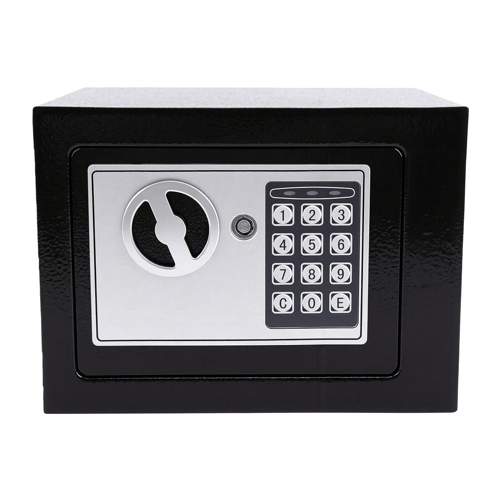Small Safe Electronic Lock Box with Keypad Key Mini Security Safe Fire Proof Water Proof for Home Office Dormitory