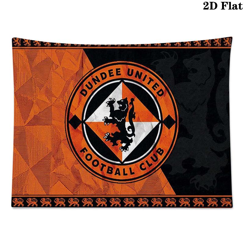 Dundee United FC Wall Tapestry Aesthetic Wall Hanging Printed Fabric Blanket Decorative Tapestries for Bedroom Living Room Home Decor
