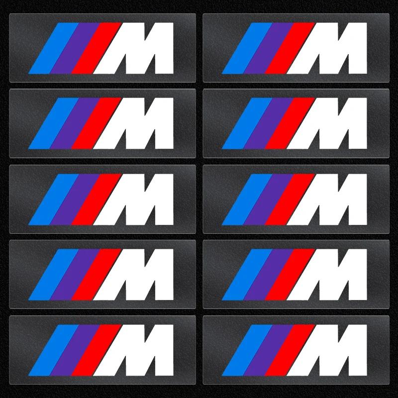 2/5/10Pcs Car Logo Sticker Central Control Decals Car Accessories For BMW M3 M4 M5 G42 G30 G20 E39 E36 E87 E53 F44 F07 F34 G15 G16