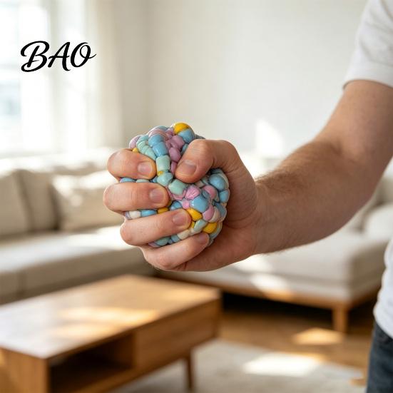 Fun Creative Gifts for All Ages Handmade Squeeze Stress Ball, Ultra?Soft Fidget Squeaky Sensory Interactive Toys Family Gatherings Toy Party, Relief