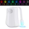 Smart Pir Motion Sensor Wc Seat Night Light 8-Color Waterproof Backlit Backlit Toilet LED Basin Lighting Wc Light