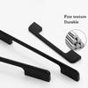 6 Pieces Aluminum Alloy Material Black Cabinet Pulls, American Solid Thickened Kitchen Cabinet Pulls, Drawer Knobs, Furniture Hardware