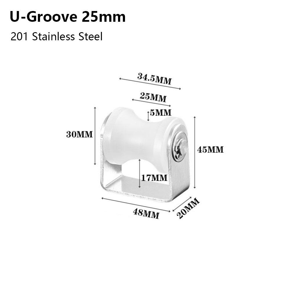 1Pcs U Groove Nylon Bearing Wheel Roller Door Window Sliding Pulley for Sliding Doors Windows