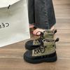 Autumn and Winter Women's New Temperament Canvas Shoes Versatile Workwear Women's Shoes Fashion Martin Boots Women's Boots