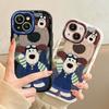 Applicable To Apple 14promax Mobile Phone Case IPhone 13/15 Oil Painting Cute Dog 11/12 Niche Xs/xr
