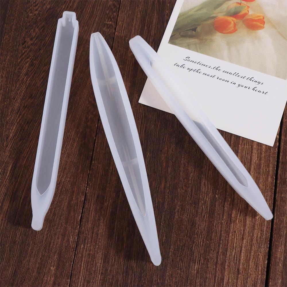 INS Style Pen Silicone Mould Transparent DIY Craft Gifts Soft DIY Ballpoint Pen Mold Making Tools