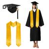 3 Pcs/Set Graduation Costume Matte Graduation Cap Shoulder Stoles And Gown Set Unisex Loose Fit Gown for High School College Postgrad Graduation