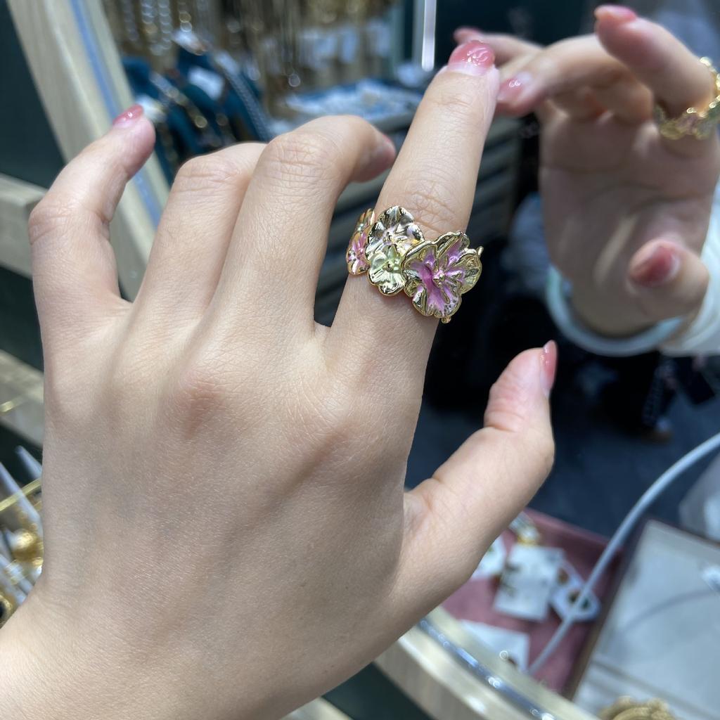 Картина маслом сращивание цветочное кольцо