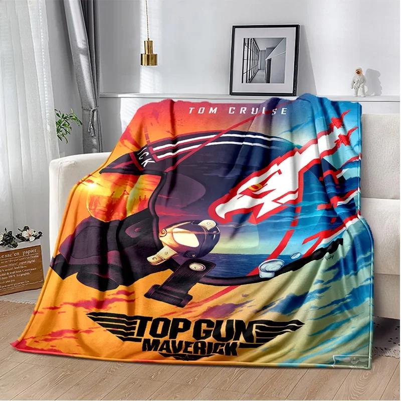 Классическое 3D одеяло Top Gun с вывеской фильма, мягкое одеяло для дома, спальни, кровати, дивана, пикника, путешествия, офиса, покрывало для отдыха, детское одеяло