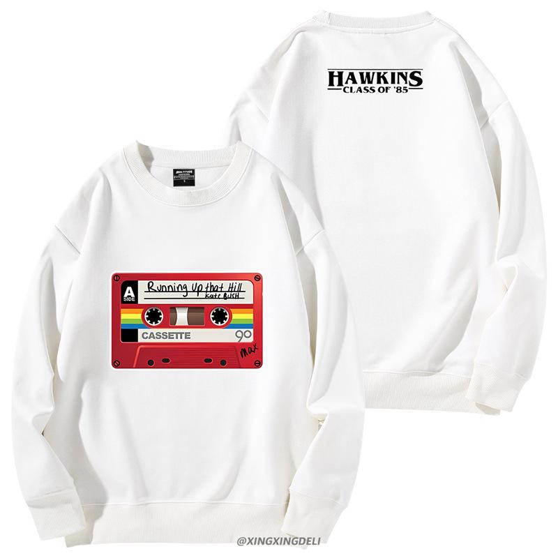 Унисекс Худи Школа Хокинса из Очень Странных Дел - Осенне-Зимняя Куртка с Длинным Рукавом и Круглым Вырезом