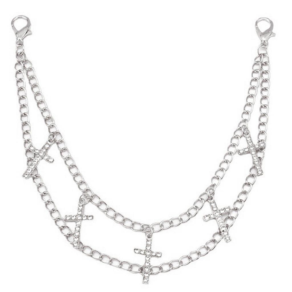 Нежная цепочка для обуви в стиле панк, цепочка для обуви, браслет для брюк унисекс, классная эстетичная цепочка для повседневной носки и вечеринок