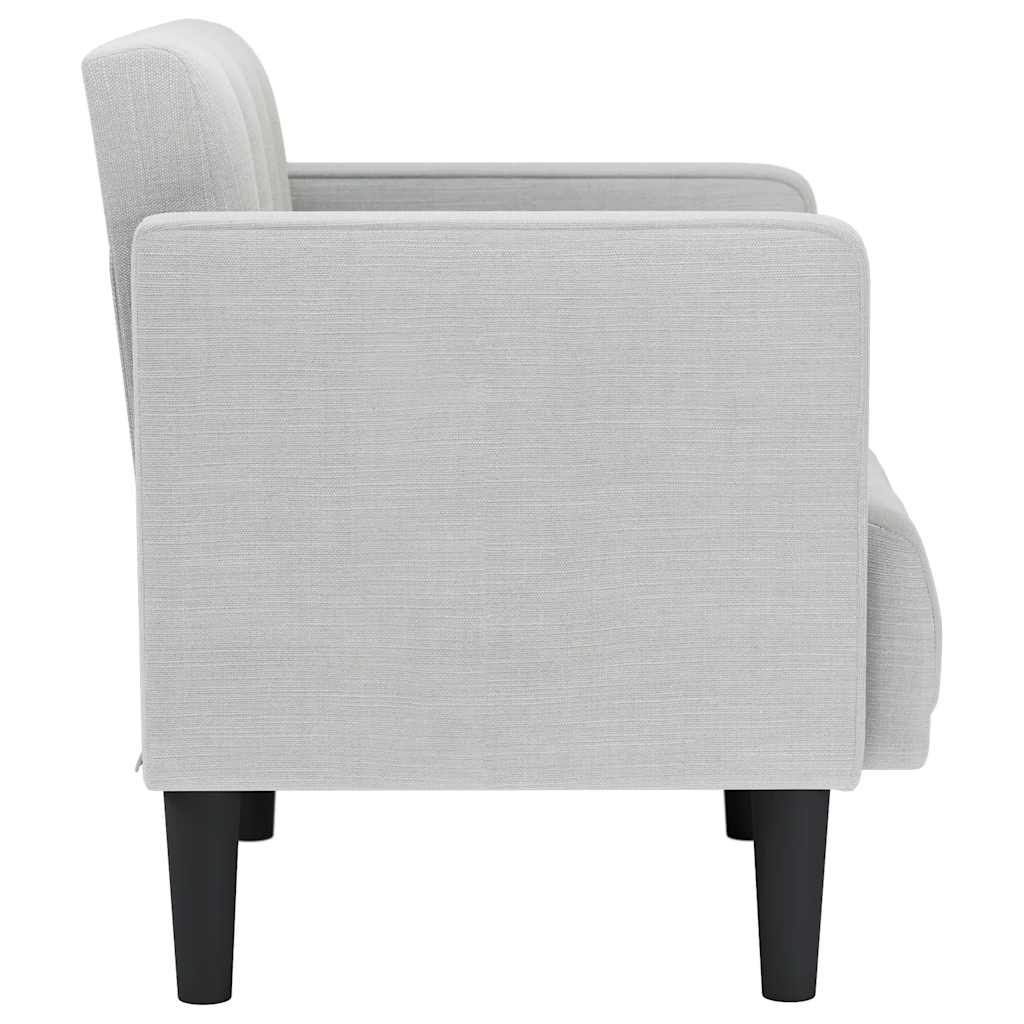Armchair with Armrests Cloud Grey 53 cm Fabric