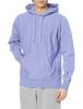 Champion Reverse Weave Hooded Fleece Long with Embroidered Dull Size S Men's C3-T110 Sweatshirt, Lining, Sleeve, 100% Cotton, 10oz, Logo, Purple,