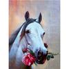 DIY 5D Diamond Painting Horse Flower Diamond Embroidery Rhinestone Cross Stitch