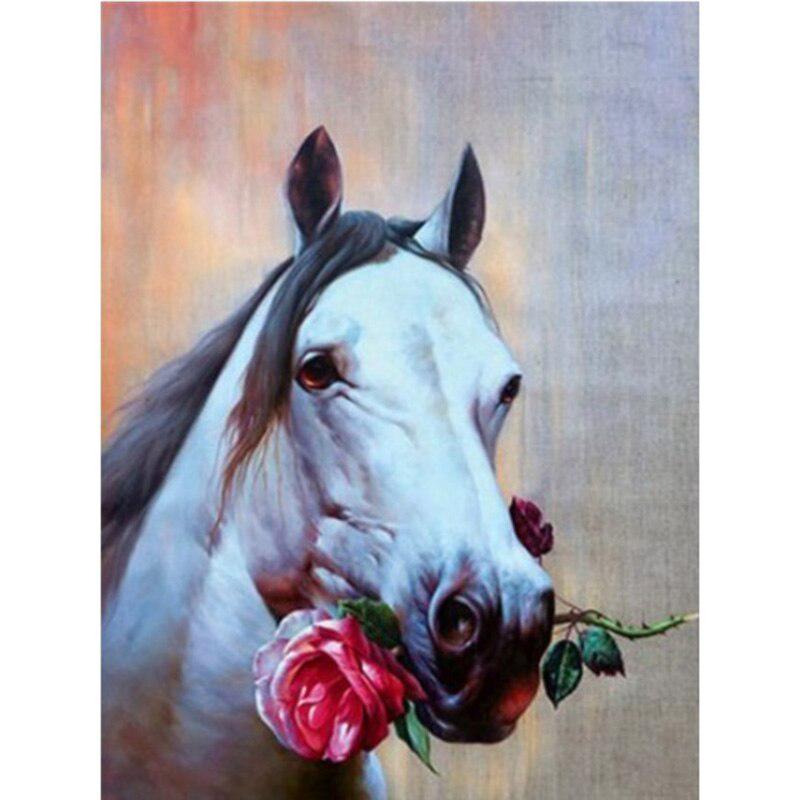 Horse DIY 5D Diamond Painting Full Round Drill Mosaic Animal Diamond Embroidery Cross Stitch Kits Home Decor