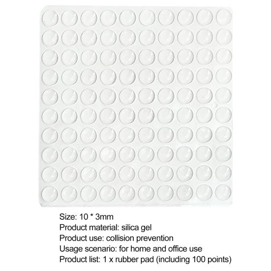 100 шт./компл. самоклеющиеся немые хорошие демпфирующие вязкость наклейки на бампер круглые прозрачные дверные накладки на бампер